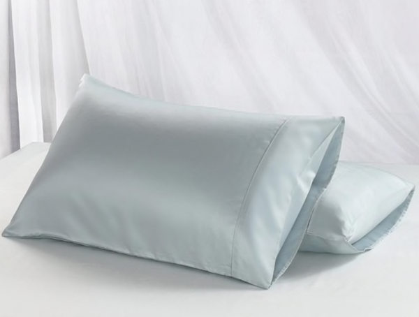 Aqua Satin Pillow Case